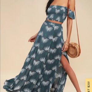 Lulu’s 2 piece maxi dress set